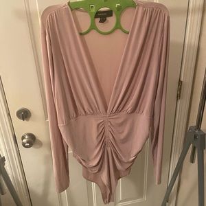 Plus size Bodysuit - Forever 21, 2X - Dusty rose pink